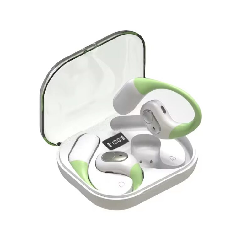Open-ear gaming headset with microphone